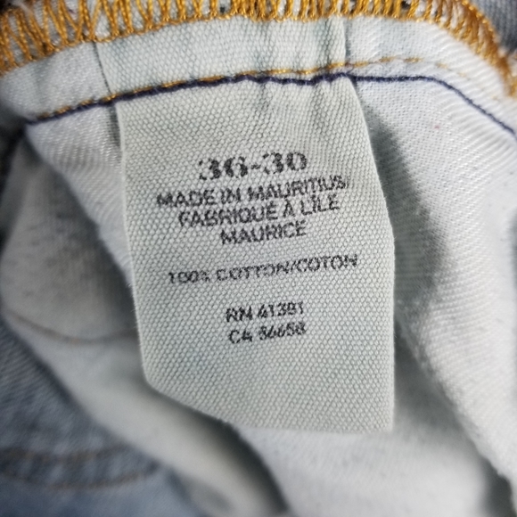 Denim & Supply Ralph Lauren Blue Distressed Denim Slouch Jeans Size 36x30 - Picture 7 of 16